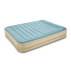 Bestway Queen Size Inflatable Air Mattress - Light Blue & Beige -Best Bedding Store BW BED Q 69007 02