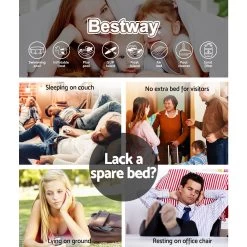 Bestway Single Air Bed Inflatable Mattress Sleeping Mat Battery -Best Bedding Store BW BED S 43 67596 03