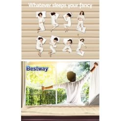 Bestway Single Air Bed Inflatable Mattress Sleeping Mat Battery -Best Bedding Store BW BED S 43 67596 06