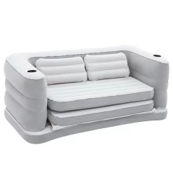 Bestway 2 In 1 Inflatable Sofa Bed - Grey 13 Bestway 2 In 1 Inflatable Sofa Bed - Grey -Best Bedding Store BW SOFA 75063 GREY 02
