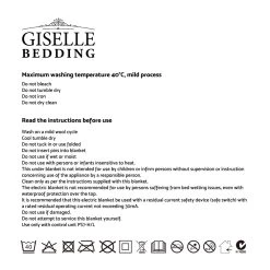 Giselle Bedding Electric Throw Blanket - Burgundy -Best Bedding Store EB THROW RUG BGD 07