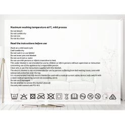 Giselle Bedding Electric Heated Throw Rug Washable Fleece Snuggle Blanket Charcoal -Best Bedding Store EB THROW RUG CF CHAR 06