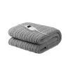 Giselle Bedding Electric Heated Throw Rug Washable Fleece Snuggle Blanket Grey -Best Bedding Store EB THROW RUG CF GY 00