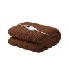 Giselle Bedding Electric Heated Throw Rug Washable Fleece Snuggle Blanket Brown 2 Giselle Bedding Electric Heated Throw Rug Washable Fleece Snuggle Blanket Brown -Best Bedding Store EB THROW RUG CF LATTE 00