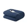 Giselle Bedding Electric Heated Throw Rug Washable Fleece Snuggle Blanket Midenight Blue -Best Bedding Store EB THROW RUG CF NVB 00