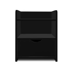 Artiss Bedside Table Drawer - Black -Best Bedding Store FURNI C BS TOGO BK 02