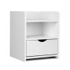 Artiss Bedside Table Drawer - White -Best Bedding Store FURNI C BS TOGO WH 00