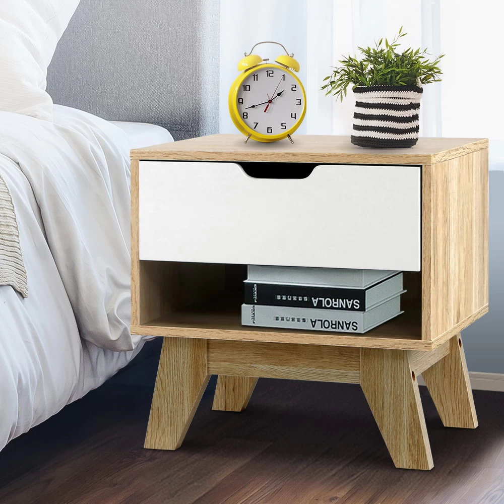 Artiss Bedside Table Drawer Nightstand Shelf Cabinet Storage Lamp Side Wooden 9 Artiss Bedside Table Drawer Nightstand Shelf Cabinet Storage Lamp Side Wooden - Image 7
