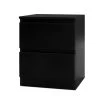 Artiss Bedside Tables Drawers Side Table Bedroom Furniture Nightstand Black Lamp -Best Bedding Store FURNI E PURE BK 00