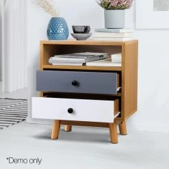 Artiss Wooden Beside Table -Best Bedding Store FURNI G EXO SIDE 01 WD 09