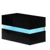 Artiss Bedside Table 2 Drawers RGB LED Side Nightstand High Gloss Cabinet Black -Best Bedding Store FURNI L LED BS01 BK 00 1
