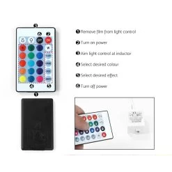 Artiss Bedside Tables Side Table Drawers RGB LED High Gloss Nightstand White -Best Bedding Store FURNI O LED BS 01 WH 03 1