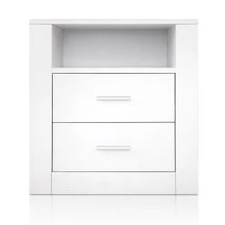 Artiss Bedside Tables Drawers Storage Cabinet Drawers Side Table White -Best Bedding Store FURNI SIDE SHELF WH 02