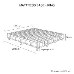 Mattress Base King Size Black -Best Bedding Store Infographic K 1