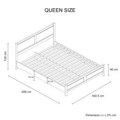 Alice Bed Queen Wenge Colour -Best Bedding Store Infographic Q 5