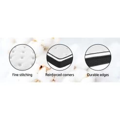 Giselle Bedding King Size Mattress Euro Top Bed Bonnell Spring Foam 21cm 14 Giselle Bedding King Size Mattress Euro Top Bed Bonnell Spring Foam 21cm -Best Bedding Store MATTRESS 0505 BET21 K 05