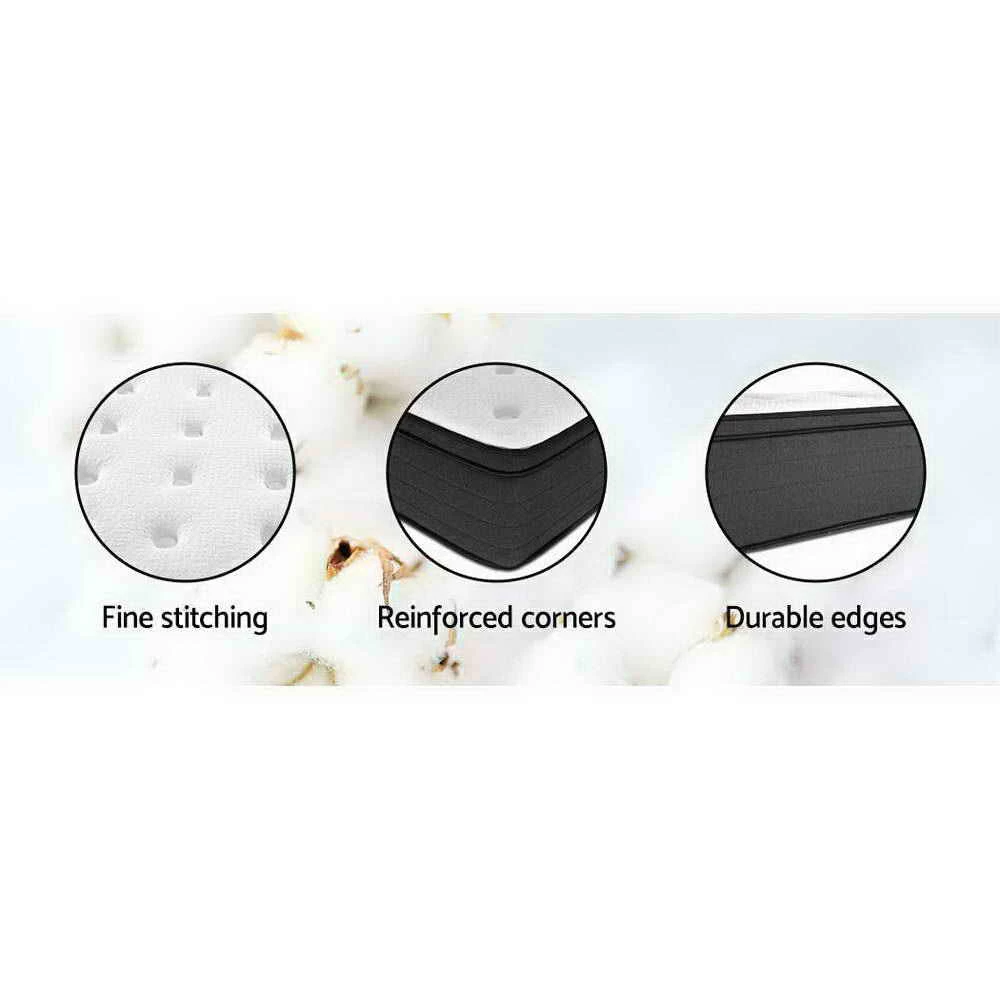 Giselle Bedding King Size Mattress 7 Zone Euro Top Pocket Spring 34cm 8 Giselle Bedding King Size Mattress 7 Zone Euro Top Pocket Spring 34cm - Image 6