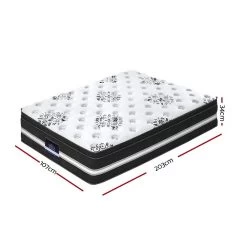 Giselle Bedding King Single Size Mattress Bed COOL GEL Memory Foam Euro Top Pocket Spring 34cm -Best Bedding Store MATTRESS 0909 KS 01