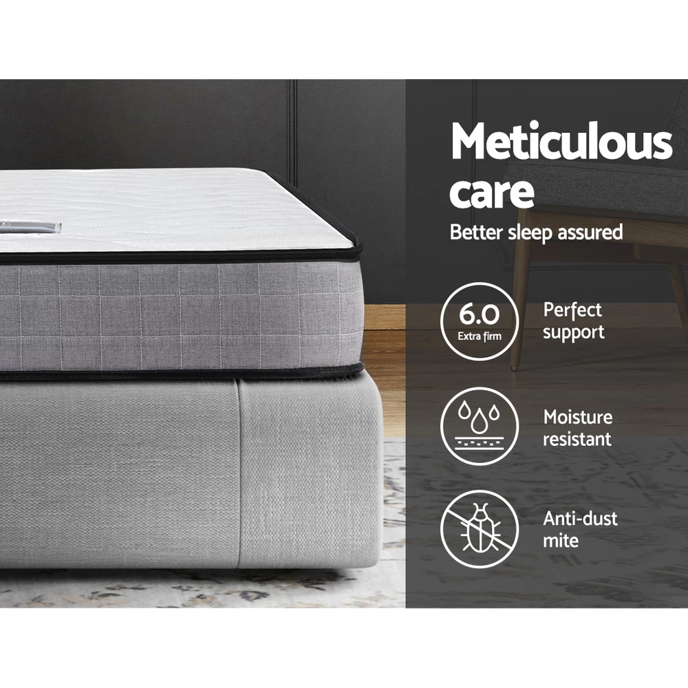 Giselle Mattress Medium Firm Mattresses Tight Top Bed Bonnel Spring 13cm KS 6 Giselle Mattress Medium Firm Mattresses Tight Top Bed Bonnel Spring 13cm KS - Image 4