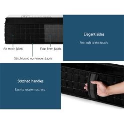 Giselle Bedding King Bed Mattress 7 Zone Pocket Spring Cool Gel Foam Medium Firm 30cm -Best Bedding Store MATTRESS BET03 K 04