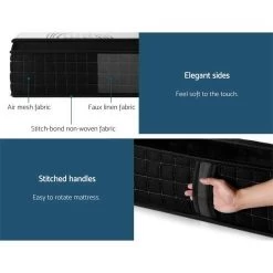 Giselle Bedding King Single Bed Mattress 7 Zone Pocket Spring Cool Gel Foam Medium Firm 30cm -Best Bedding Store MATTRESS BET03 KS 04