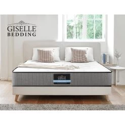 Giselle Bedding King Mattress Extra Firm Pocket Spring Foam Super Firm 23cm -Best Bedding Store MATTRESS FIRM 023 K 06