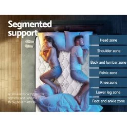 Giselle Bedding Super Firm Mattress Queen Size Bed 7 Zone Pocket Spring Foam 28cm 11 Giselle Bedding Super Firm Mattress Queen Size Bed 7 Zone Pocket Spring Foam 28cm -Best Bedding Store MATTRESS FIRM028 Q 02