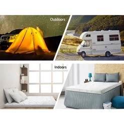 Giselle Bedding Memory Foam Mattress Topper Queen Bed Cool Gel Bamboo Cover 10CM 14 Giselle Bedding Memory Foam Mattress Topper Queen Bed Cool Gel Bamboo Cover 10CM -Best Bedding Store MATTRESS TOP C GEL 10 Q 05