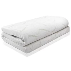 Giselle Bedding COOL GEL Memory Foam Mattress Topper BAMBOO Cover Double 8CM Mat -Best Bedding Store MATTRESS TOP C GEL 8 D 03