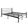 Artiss Metal Double Bed Frame - Black