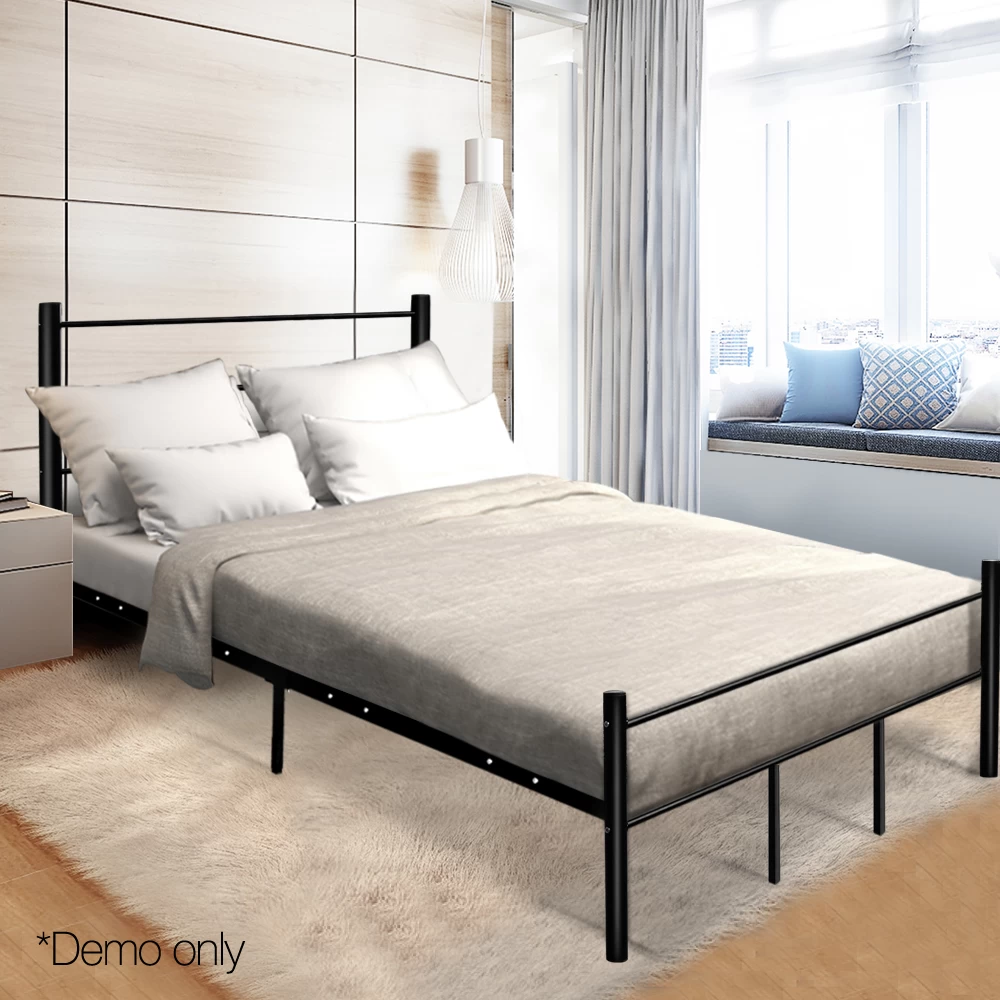 Artiss Metal King Bed Frame - Black 10 Artiss Metal King Bed Frame - Black - Image 8