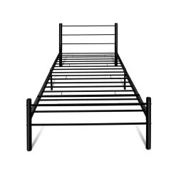 Artiss Metal King Single Bed Frame - Black -Best Bedding Store MBED B 07KS BK 02