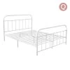 Artiss Queen Size Metal Bed Frame - White 1 Artiss Queen Size Metal Bed Frame - White -Best Bedding Store MBED B N02Q WH 00