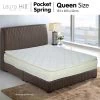 Laura Hill Pillow Top Pocket Spring 22in Mattress - Queen -Best Bedding Store MTS QUN T22 cg