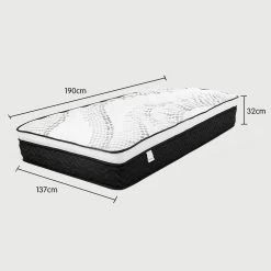 Laura Hill Premium Double Mattress With Euro Top Layer - 32cm 17 Laura Hill Premium Double Mattress With Euro Top Layer - 32cm -Best Bedding Store MTS T32 KNT SN m 8
