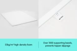 Laura Hill High Density Mattress Foam Topper 7cm - King Single -Best Bedding Store MTS TOP MMY KSG T07 f1