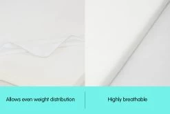 Laura Hill High Density Mattress Foam Topper 7cm - King Single -Best Bedding Store MTS TOP MMY KSG T07 f2