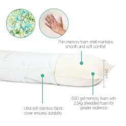 Giselle Bedding Full Body Memory Foam Pillow 16 Giselle Bedding Full Body Memory Foam Pillow -Best Bedding Store PILLOW BODY WH 02