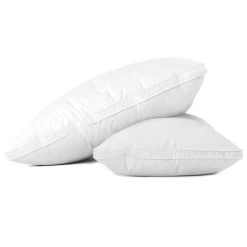 Giselle Bedding Duck Feather Down Twin Pack Pillow -Best Bedding Store PILLOW DFD WALLX2 03