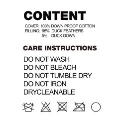 Giselle Bedding Duck Feather Down Twin Pack Pillow -Best Bedding Store PILLOW DFD WALLX2 08