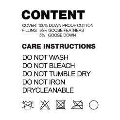 Giselle Bedding Goose Feather Down Twin Pack Pillow -Best Bedding Store PILLOW GOOSE WALLX2 08