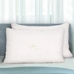 Giselle Bedding Set Of 2 King Bamboo Memory Foam Pillow -Best Bedding Store PILLOW MEFO BAM K 99