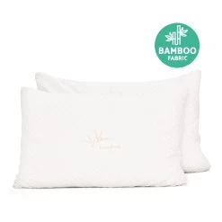 Giselle Bedding Set Of 2 Single Bamboo Memory Foam Pillow -Best Bedding Store PILLOW MEFO BAM S 03