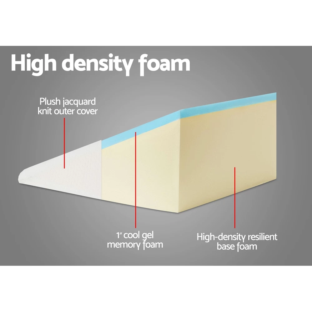 Giselle Bedding Foam Wedge Back Support Pillow - Beige 6 Giselle Bedding Foam Wedge Back Support Pillow - Beige - Image 4