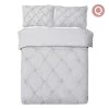 Giselle Bedding Queen Size Quilt Cover Set - Grey 1 Giselle Bedding Queen Size Quilt Cover Set - Grey -Best Bedding Store QCS DIAM GY Q 00