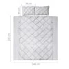 Giselle Bedding Super King Size Quilt Cover Set - Grey 1 Giselle Bedding Super King Size Quilt Cover Set - Grey -Best Bedding Store QCS DIAM GY SK 01