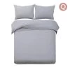 Giselle Bedding Queen Size Classic Quilt Cover Set - Grey 1 Giselle Bedding Queen Size Classic Quilt Cover Set - Grey -Best Bedding Store QCS MF GY Q 00