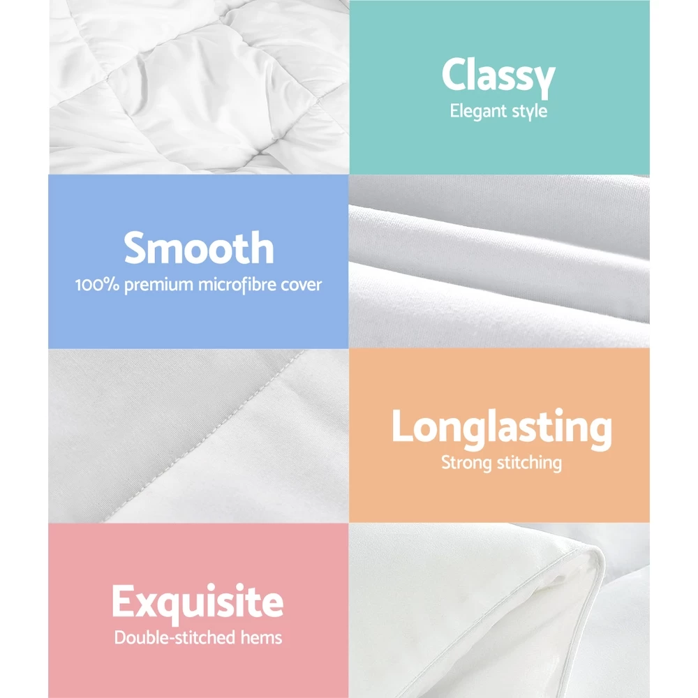 Giselle Bedding Bamboo Microfiber Microfibre Quilt Duvet Cover Doona Winter King 8 Giselle Bedding Bamboo Microfiber Microfibre Quilt Duvet Cover Doona Winter King - Image 6