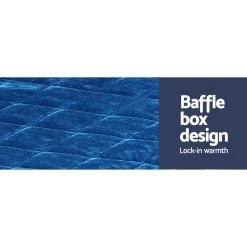 Giselle Bedding Faux Mink Quilt Comforter Fleece Throw Blanket Doona Navy Single 13 Giselle Bedding Faux Mink Quilt Comforter Fleece Throw Blanket Doona Navy Single -Best Bedding Store QUILT FM NAVY S 04 1