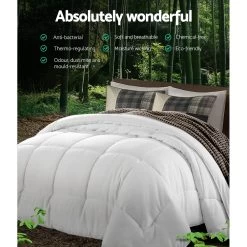 Giselle Bedding 800GSM Microfiber Microfire Quilt Ultra-Warm Winter Doona Double -Best Bedding Store QUILT MF 800 D 03
